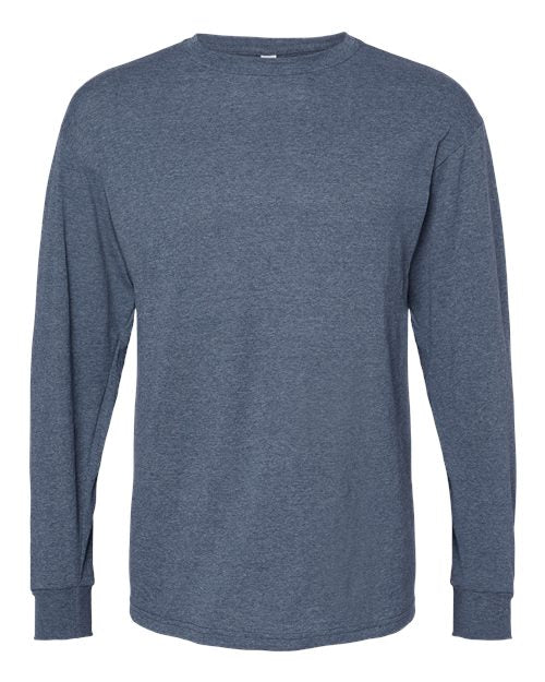 T-shirt à manche longues SoftTouch pour homme Bleu marin cendré 3XL