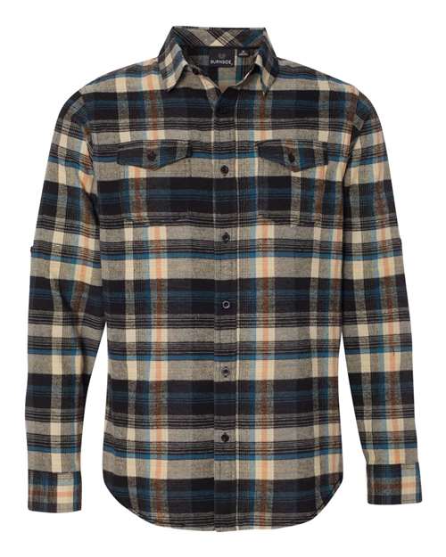 Yarn-Dyed Long Sleeve Flannel Shirt