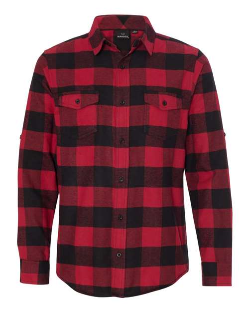 Yarn-Dyed Long Sleeve Flannel Shirt