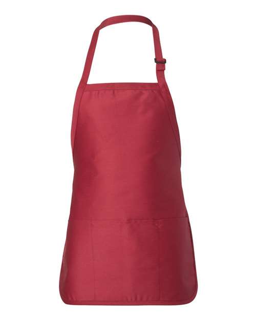 Full-Length Apron with Pouch Pocket