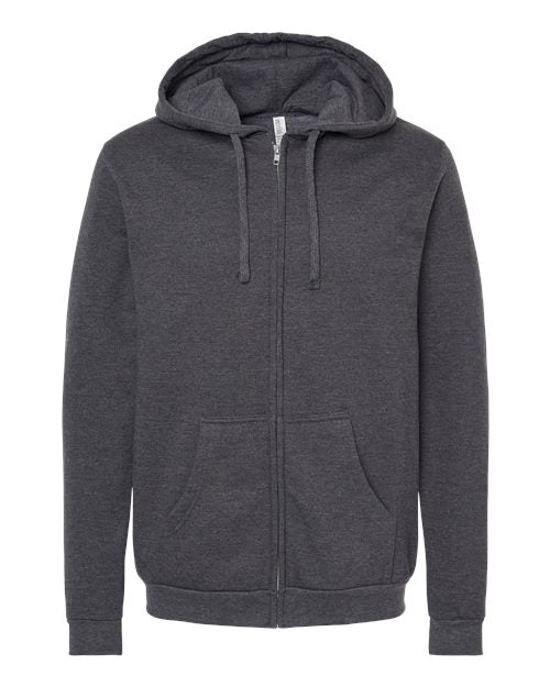 Hoodie à capuchon avec fermeture éclair unisexe Dark cendré 4XL