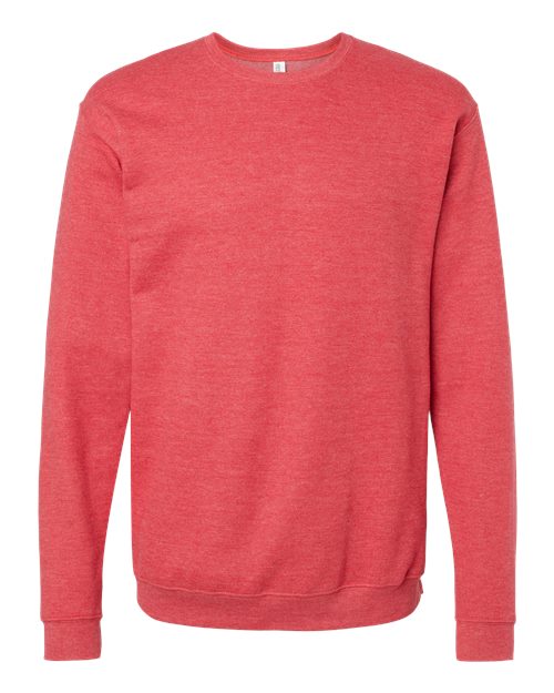 Crewneck à col rond supérieur unisexe cendré Rouge 3XL