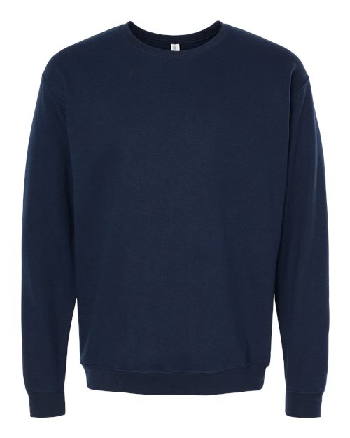 Crewneck à col rond supérieur unisexe Bleu marine 3XL