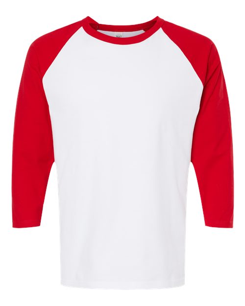 Raglan Three-Quarter Sleeve Baseball T-Shirt