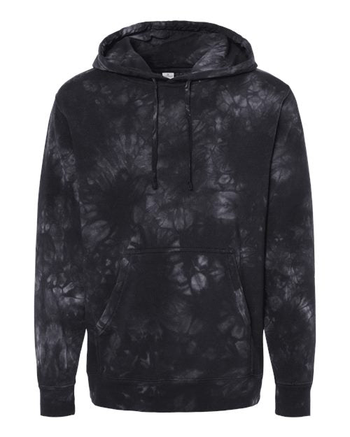 Unisex Midweight Tie-Dyed Hooded Sweatshirt