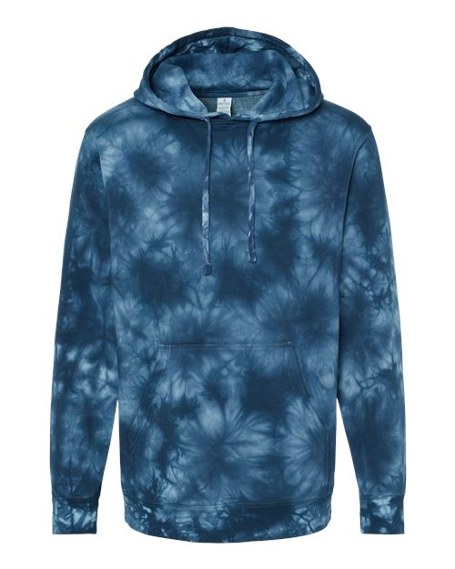 Unisex Midweight Tie-Dyed Hooded Sweatshirt