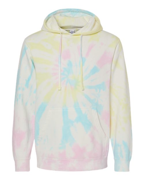 Unisex Midweight Tie-Dyed Hooded Sweatshirt